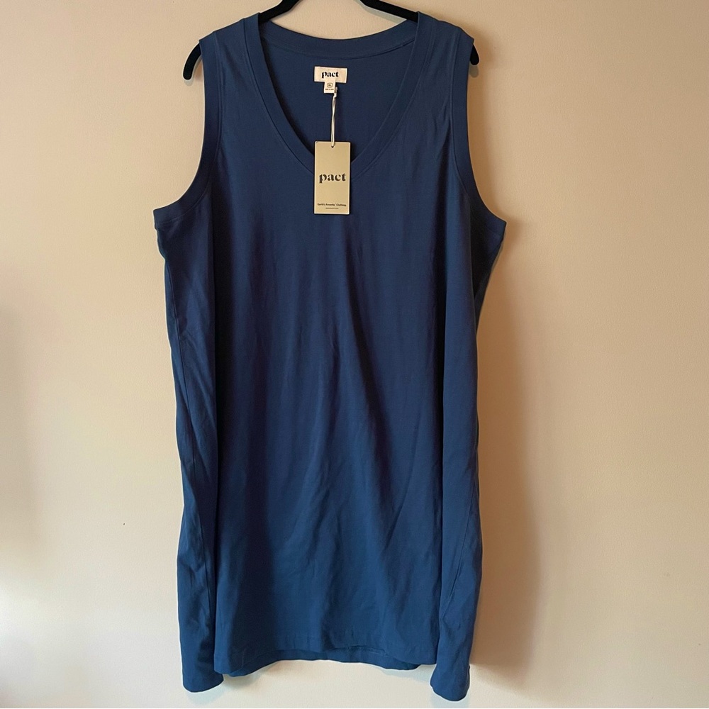 NWT Pact Organic Softspun A-Line Tank Dress, XL
